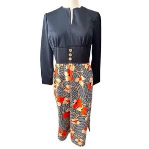 1970s It’s Better Double Knit Poly Dress